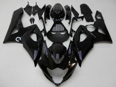 Beste Suzuki GSXR 1000 Motorrad Verkleidung Kit 2005-2006 - Glanzendes Schwarz