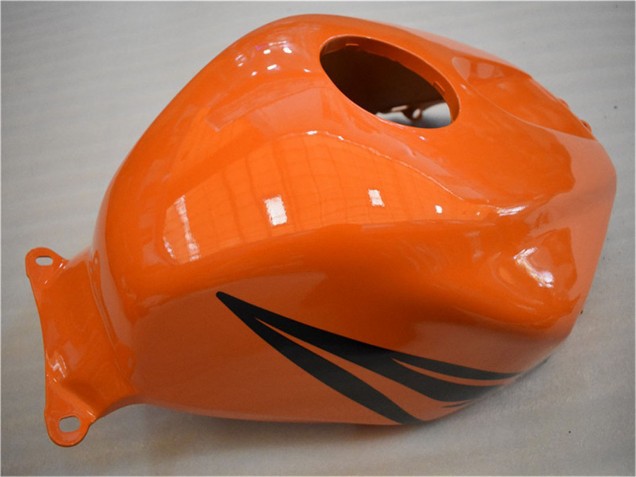 Beste Honda CBR600RR Motorrad Verkleidung 2005-2006 - Orange Schwarz Flamme