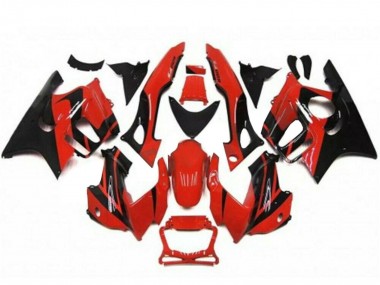 Beste Honda CBR600 F3 Motorrad Verkleidung Kit 1995-1996 - Rot Glanzendes Schwarz
