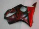 Beste Honda CBR600 F4i Motorrad Verkleidung 2004-2007 - Glanzendes Schwarz Rot Flamme