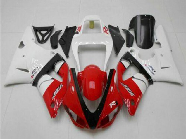 Beste Yamaha YZF R1 Motorrad Verkleidung 1998-1999 - Weiss Rot Schwarz
