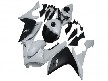 Beste Yamaha YZF R1 Motorrad Verkleidung 2007-2008 - Weiss Matt Schwarz