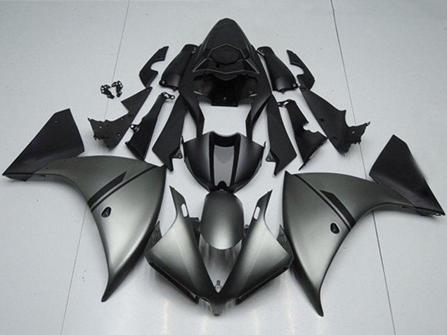 Beste Yamaha YZF R1 Motorrad Verkleidung 2012-2014 - Matt Grau Matt Schwarz