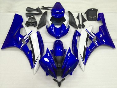Beste Yamaha YZF R6 Motorrad Verkleidung 2006-2007 - Blau Weiss Schwarz