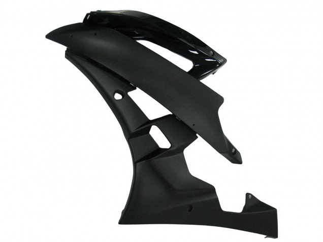 Beste Yamaha YZF R6 Motorrad Verkleidung 2006-2007 - Glanzendes Schwarz Matt Schwarz