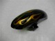 Beste Yamaha YZF R6 Motorrad Verkleidung 2008-2016 - Glanzendes Schwarz Gold Flamme
