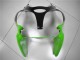 Beste Kawasaki ZX6R Motorrad Verkleidung Kit 2000-2002 - Grun Weiss Schwarz