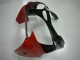 Beste Kawasaki ZX6R Motorrad Verkleidung 2000-2002 - Weiss Rot Glanzendes Schwarz