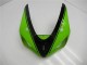 Beste Kawasaki ZX6R Motorrad Verkleidung 2005-2006 - Grun Glanzendes Schwarz
