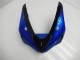 Beste Kawasaki ZX6R Motorrad Verkleidung Kit 2005-2006 - Blau Glanzendes Schwarz