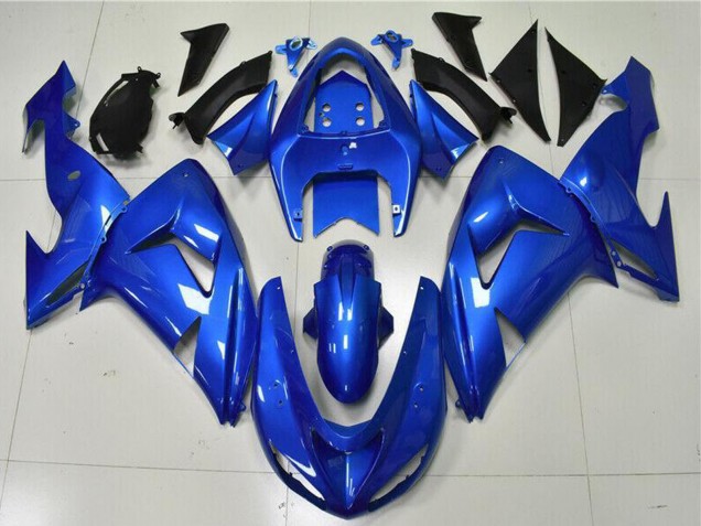 Beste Kawasaki ZX10R Motorrad Verkleidung 2006-2007 - Blau