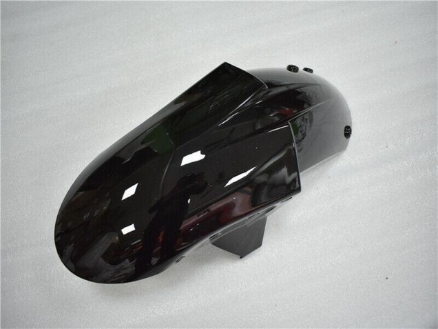 Beste Kawasaki ZX10R Motorrad Verkleidung 2006-2007 - Glanzendes Schwarz Rot Flamme
