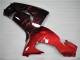 Beste Kawasaki ZX10R Motorrad Verkleidung 2006-2007 - Glanzendes Schwarz Rot Flamme