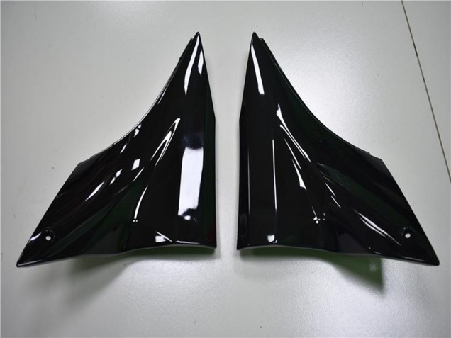 Beste Kawasaki ZX10R Motorrad Verkleidung 2006-2007 - Glanzendes Schwarz Grun Flamme