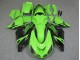 Beste Kawasaki ZX14R ZZR1400 Motorrad Verkleidung 2006-2011 - Grun Glanzendes Schwarz
