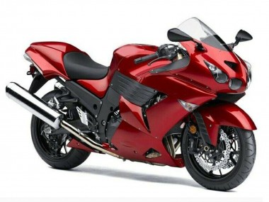 Beste Kawasaki ZX14R ZZR1400 Motorrad Verkleidung 2006-2011 - Rot