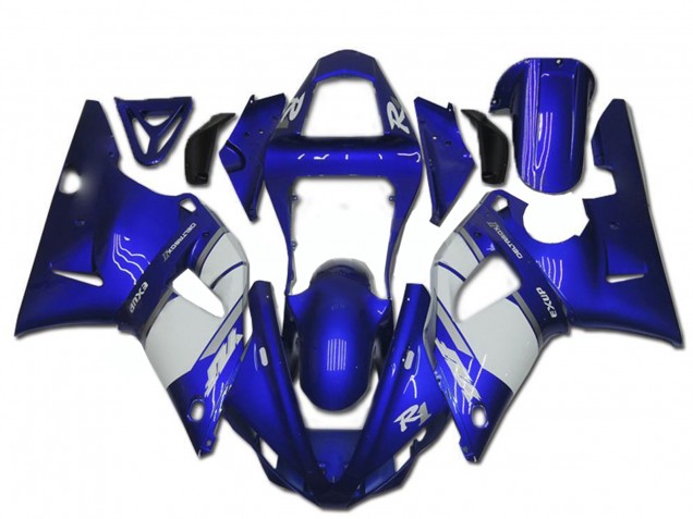 Beste Yamaha YZF R1 Motorrad Verkleidung 2000-2001 - Blau Weiss
