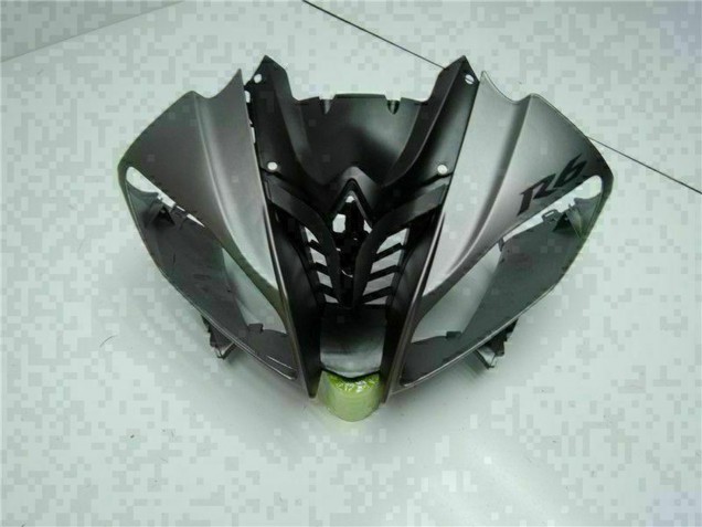 Beste Yamaha YZF R6 Motorrad Verkleidung 2008-2016 - Grau Matt Schwarz