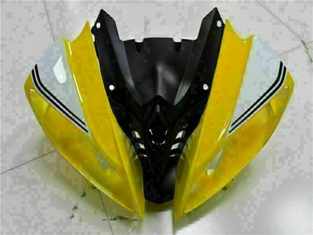Beste Yamaha YZF R6 Motorrad Verkleidung 2008-2016 - Gelb Weiss Glanzendes Schwarz
