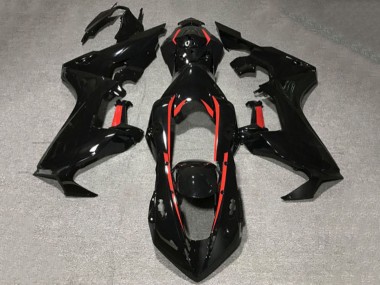Beste Honda CBR1000RR Motorrad Verkleidung 2017-2023 - Glanzendes Schwarz mit Rot Linie
