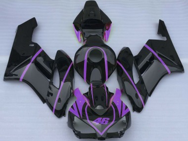 Beste Honda CBR1000RR Motorrad Verkleidung 2004-2005 - Glanzendes Schwarz Lila