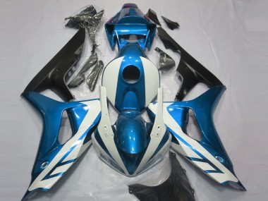 Beste Honda CBR1000RR Motorrad Verkleidung 2006-2007 - Blau Weiss Matt Schwarz