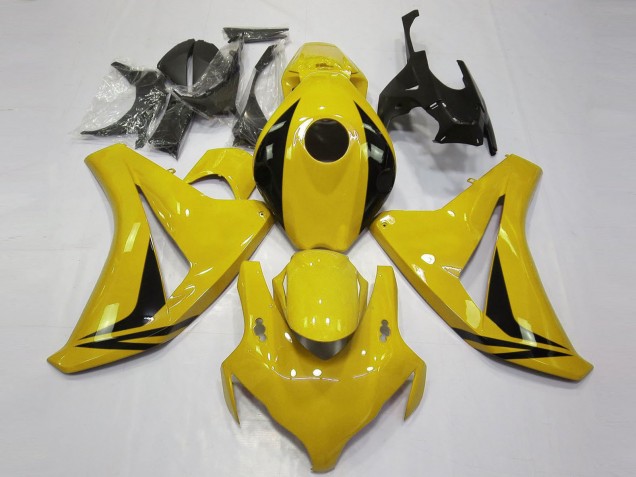 Beste Honda CBR1000RR Motorrad Verkleidung 2008-2011 - Gelb Glanzendes Schwarz OEM Stil