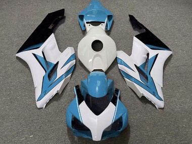 Beste Honda CBR1000RR Motorrad Verkleidung 2004-2005 - Hellblau Weiss Glanzendes Schwarz