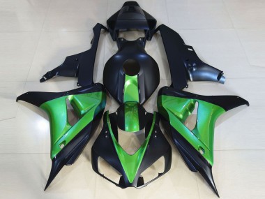 Beste Honda CBR1000RR Motorrad Verkleidung 2006-2007 - Grun Matt Dunkel Blau