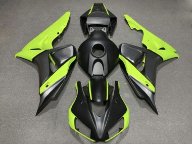 Beste Honda CBR1000RR Motorrad Verkleidung 2006-2007 - Grun Matt Schwarz