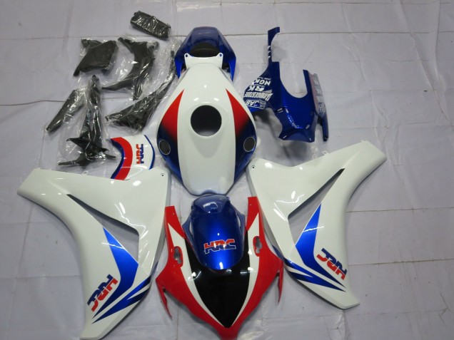 Beste Honda CBR1000RR Motorrad Verkleidung 2008-2011 - Weiss Rot Blau OEM Stil HRC