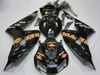 Beste Honda CBR1000RR Motorrad Verkleidung 2006-2007 - Glanzendes Orange Repsol