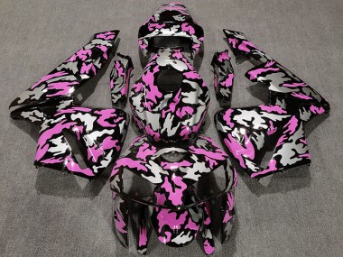 Beste Honda CBR600RR Motorrad Verkleidung 2005-2006 - Camouflage HellRosa