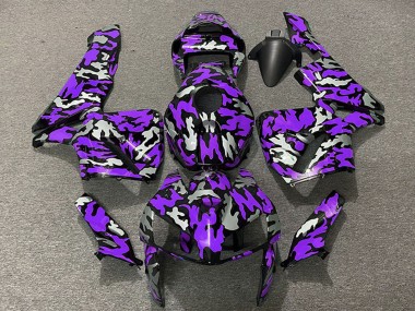 Beste Honda CBR600RR Motorrad Verkleidung 2005-2006 - Camouflage Lila