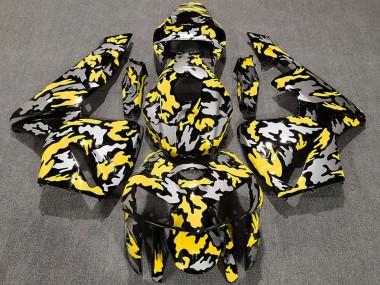 Beste Honda CBR600RR Motorrad Verkleidung 2005-2006 - Camouflage Gelb