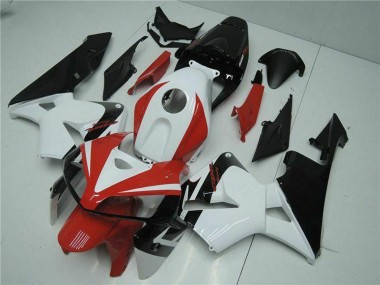 Beste Honda CBR600RR Motorrad Verkleidung Kit 2005-2006 - Weiss Rot Schwarz