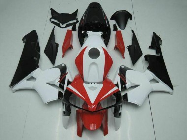 Beste Honda CBR600RR Motorrad Verkleidung Kit 2005-2006 - Weiss Rot Schwarz