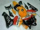 Beste Honda CBR600RR Motorrad Verkleidung 2005-2006 - Orange Weiss Rot Schwarz Repsol