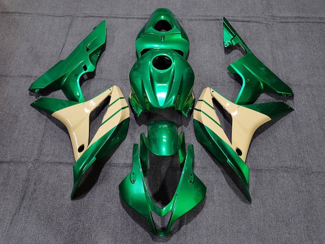 Beste Honda CBR600RR Motorrad Verkleidung 2007-2008 - Emerald Grun Tan
