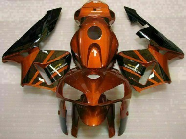 Beste Honda CBR600RR Motorrad Verkleidung Kit 2005-2006 - Orange Schwarz
