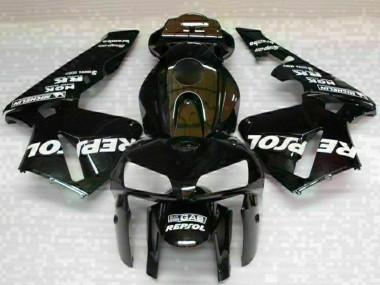 Beste Honda CBR600RR Motorrad Verkleidung 2005-2006 - Schwarz Repsol