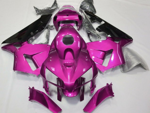 Beste Honda CBR600RR Motorrad Verkleidung 2005-2006 - Rosa Schwarz CBR Stil