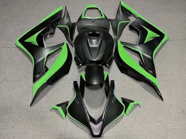 Beste Honda CBR600RR Motorrad Verkleidung 2007-2008 - Grun Matt Schwarz