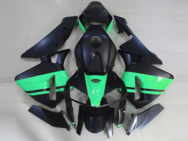 Beste Honda CBR600RR Motorrad Verkleidung 2005-2006 - Matt Schwarz Special Grun