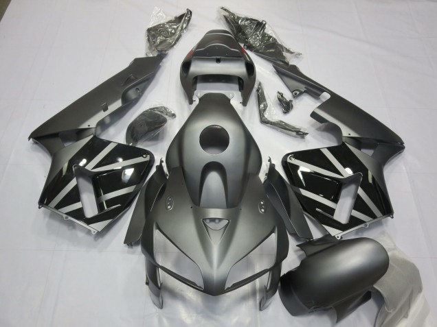 Beste Honda CBR600RR Motorrad Verkleidung 2005-2006 - Matt Grau Schwarz