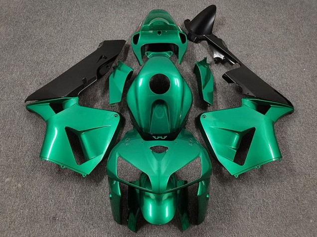 Beste Honda CBR600RR Motorrad Verkleidung 2005-2006 - Blau Grun CBR Stil
