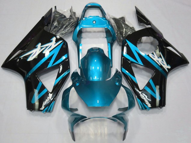 Beste Honda CBR954RR Motorrad Verkleidung 2002-2003 - Hellblau Glanzendes Schwarz