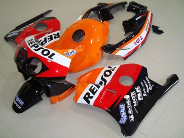 Beste Honda CBR250RR Motorrad Verkleidung 1990-1998 - Orange Weiss Rot Glanzendes Schwarz Classic Repsol