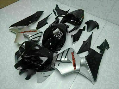 Beste Honda CBR600RR Motorrad Verkleidung 2005-2006 - Glanzendes Schwarz Silber