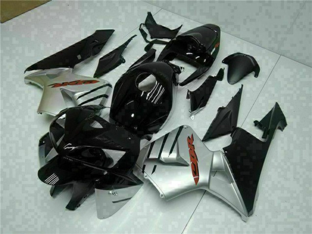 Beste Honda CBR600RR Motorrad Verkleidung 2005-2006 - Glanzendes Schwarz Silber